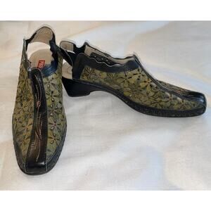 Pikolinos ROMANA Heeled Sandals - Women's Size 37 - Made in‎ Spain - Floral